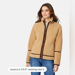 Free Country Women's Brown Teddy Jacket